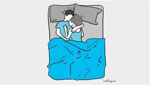 要问我爱你有多深,睡姿代表我的心